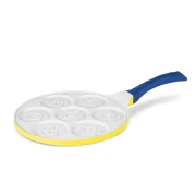 Patelnia do placuszków 7 otworów Emoji 26 cm Minions Collection Berlinger Haus BH-8949MN
