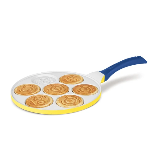 Patelnia do placuszków 7 otworów Emoji 26 cm Minions Collection Berlinger Haus BH-8949MN