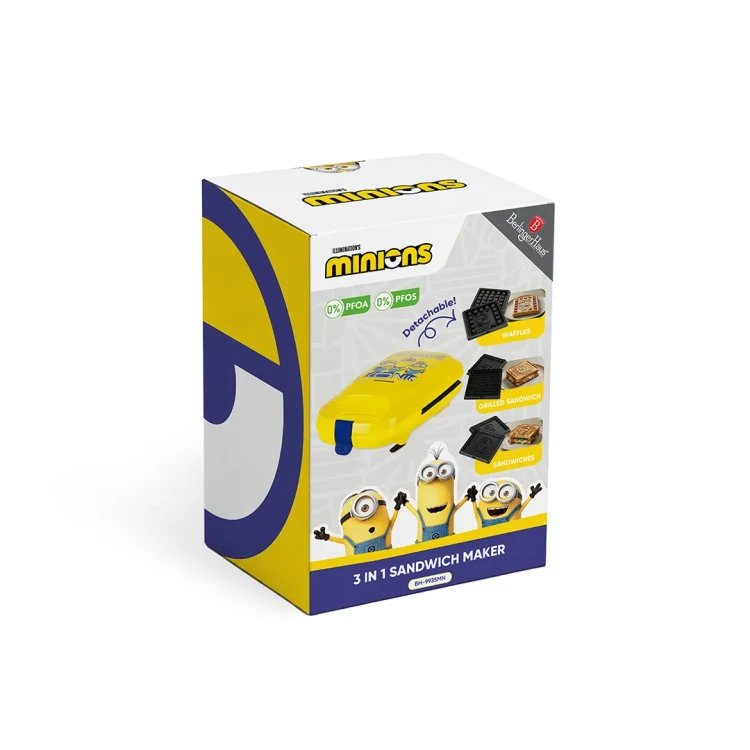Opiekacz 3w1 z wymiennymi płytami Minions Collection Berlinger Haus BH-9935MN