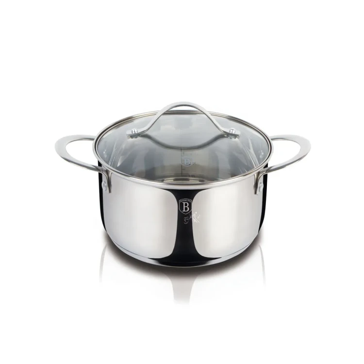 Garnek z pokrywką 18 cm, Berlinger Haus BH-6595 Silver Jewellery Collection