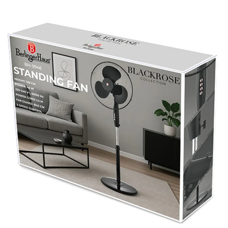 Wentylator stojący wiatrak, BerlingerHaus BH-9946 Black Rose
