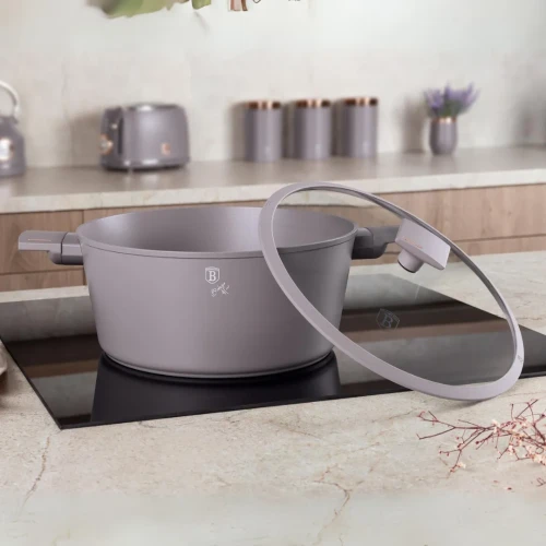 Garnek z pokrywką 30cm BerlingerHaus Taupe BH-8103|Outlet