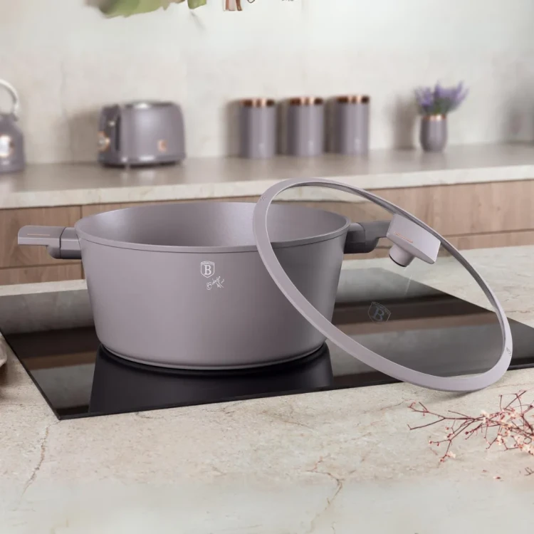 Garnek z pokrywką 30cm BerlingerHaus Taupe BH-8103|Outlet