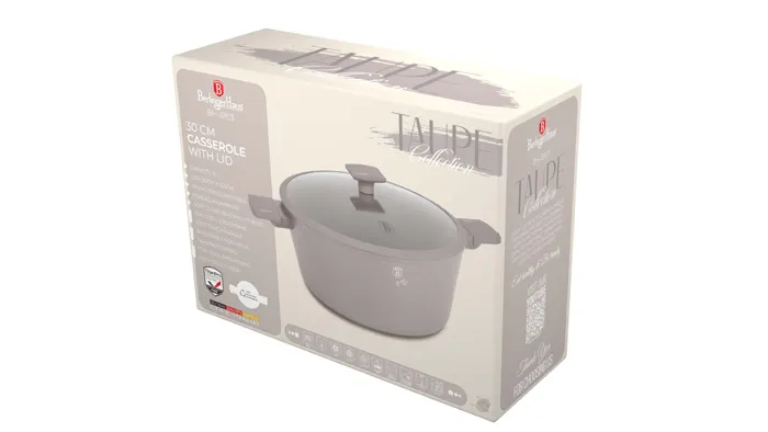 Garnek z pokrywką 30cm BerlingerHaus Taupe BH-8103|Outlet
