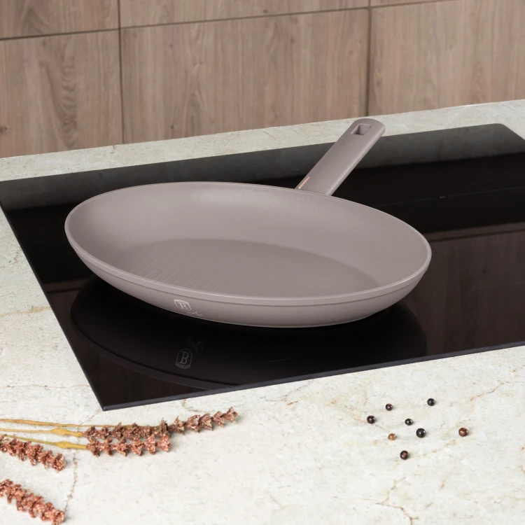 Patelnia do ryb 35cm BerlingerHaus BH-8104 Taupe Collection