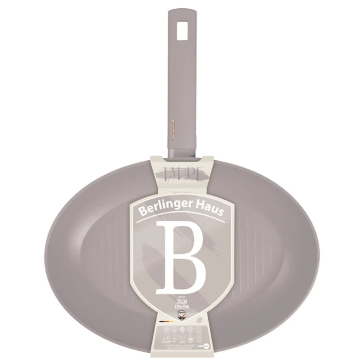Patelnia do ryb 35cm BerlingerHaus BH-8104 Taupe Collection
