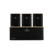 Zestaw 3 pojemników i chlebak BerlingerHaus BH-8903 Matte Black Collection