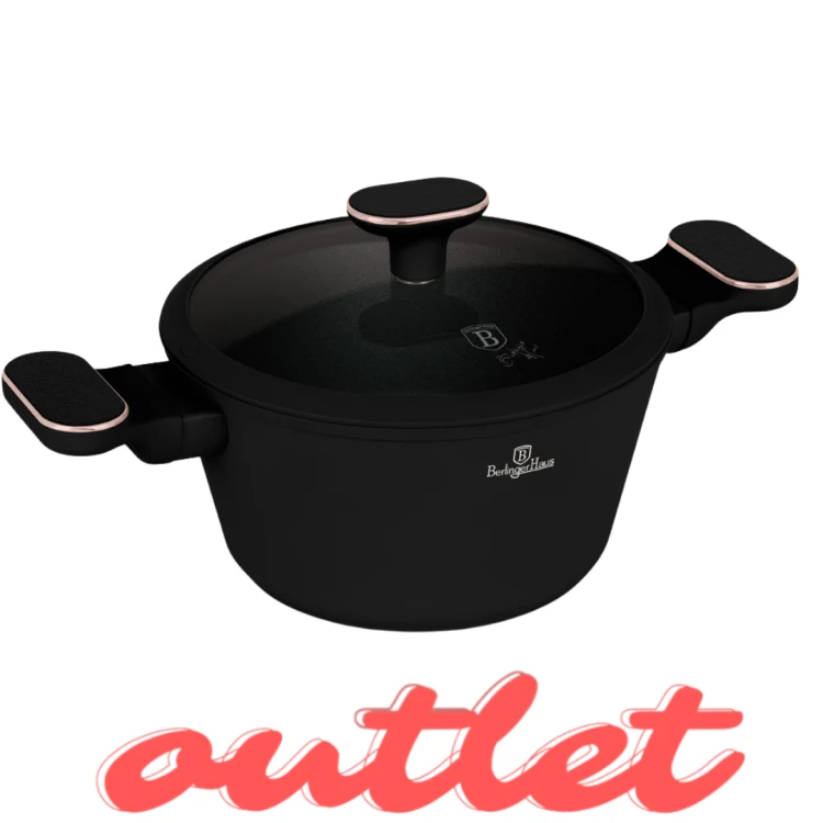 Garnek z pokrywką 20 cm BerlingerHaus BH-8357 Black Rose | Outlet