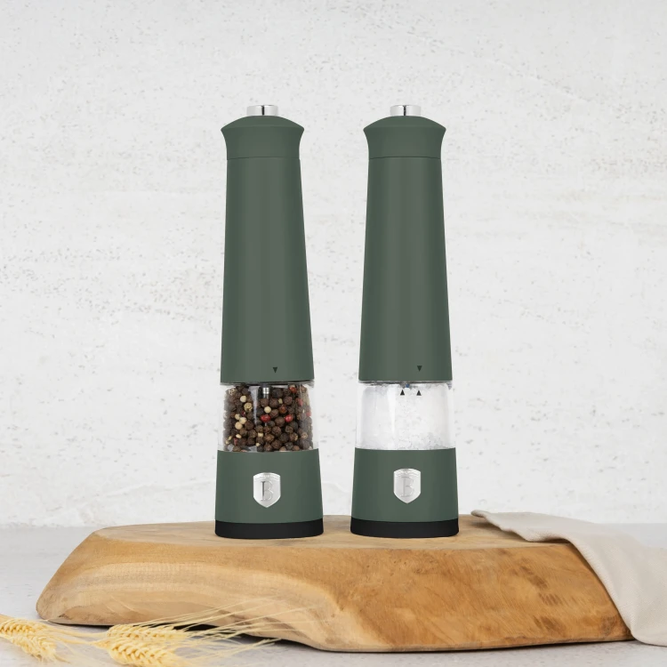 Elektryczne młynki 2 sztuki BerlingerHaus BH-9885 Matte Green Collection