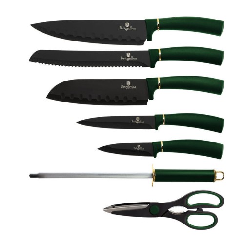Zestaw noży kuchennych BerlingerHaus BH-2563 Emerald | OUTLET