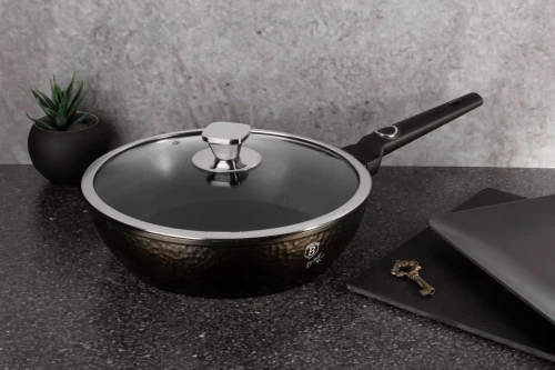 Patelnia głęboka z pokrywką 24cm Berlinger Haus BH-6574 | OUTLET