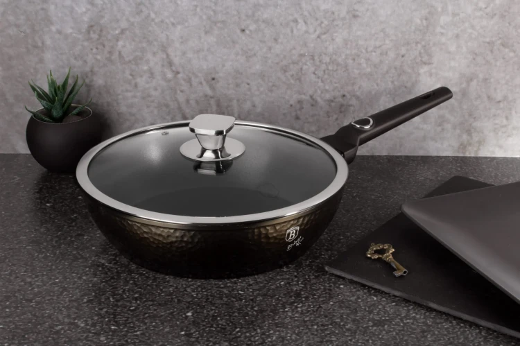 Patelnia głęboka z pokrywką 24cm Berlinger Haus BH-6574 | OUTLET
