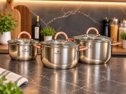 Zestaw garnków 6 elem. Gourmet Blaumann 1,5l, 3l, 5l | OUTLET