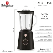 Blender kielichowy 1000W BerlingerHaus BH-9821 Black Rose Collection