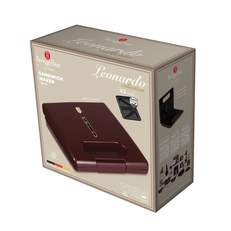 Opiekacz 650W BerlingerHaus BH-9868 Leonardo Collection