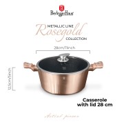 Garnek 6L 28cm BerlingerHaus BH-1516 Rose Gold | OUTLET