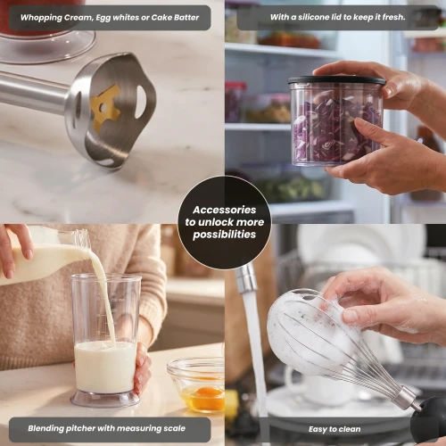 Blender ręczny 800W BerlingerHaus BH-9597 Matte Black Collection