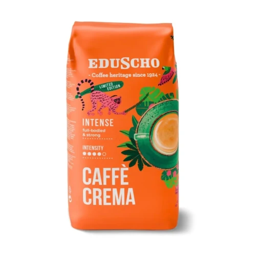 Kawa Eduscho Caffe Crema Intense Full- Bodied &amp; Strong 1000g - kawa ziarnista