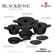 Zestaw garnków 10 el. BerlingerHaus Black Rose Collection BH-8462