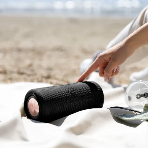 Głośnik Bluetooth z torbą podróżną FashionTV FTV-0117 Matte Black Rose Gold Collection