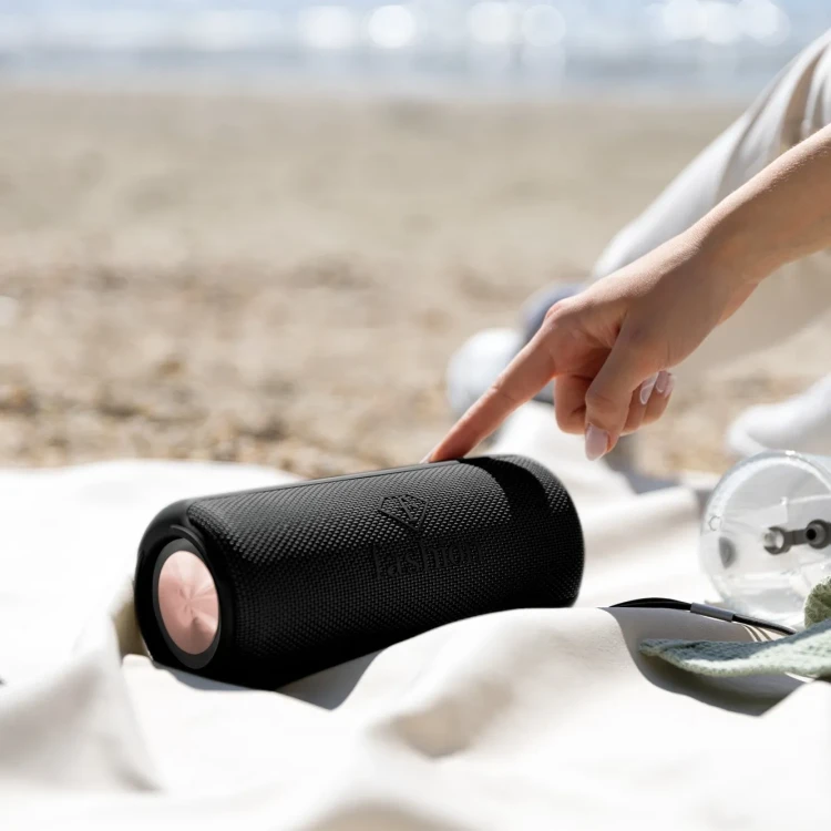 Głośnik Bluetooth z torbą podróżną FashionTV FTV-0117 Matte Black Rose Gold Collection