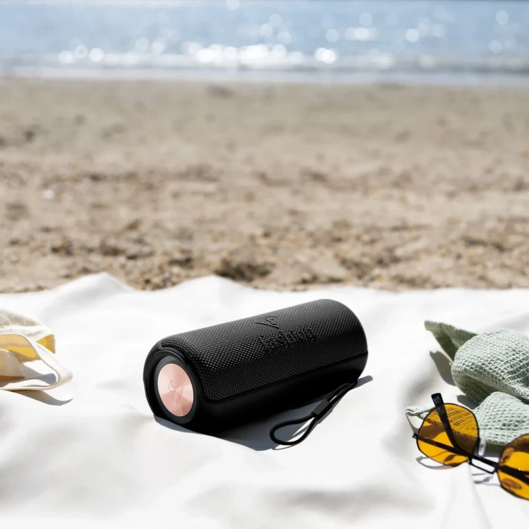 Głośnik Bluetooth z torbą podróżną FashionTV FTV-0117 Matte Black Rose Gold Collection