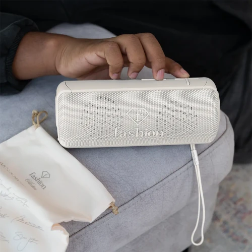 Głośnik Bluetooth z torbą podróżną FashionTV FTV-0118 Matte Cream Gold Collection