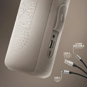 Głośnik Bluetooth z torbą podróżną FashionTV FTV-0118 Matte Cream Gold Collection
