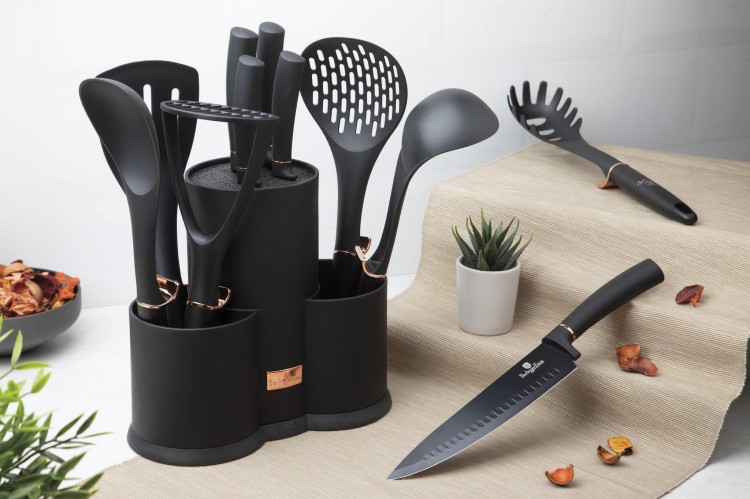 Zestaw noży i przyborów kuchennych 12 elementów BH-6254